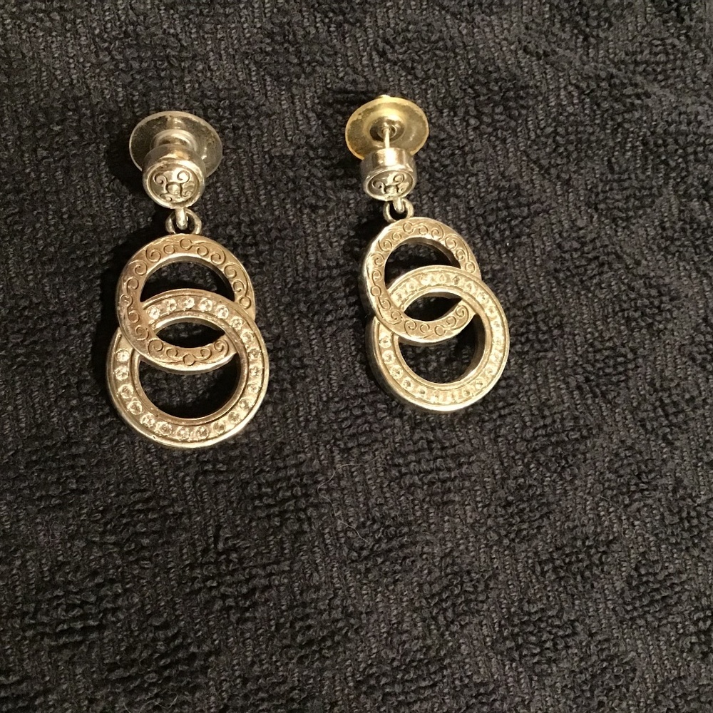 Brighton silver-tone earrings
